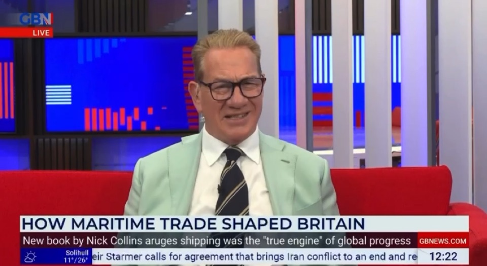 Nick Collins interviewed on GB News: How Maritime Trade Shaped Britain